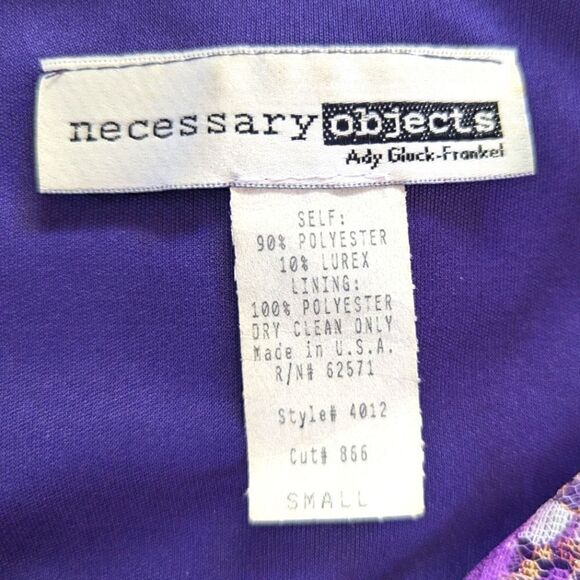 VTG Necessary Objects 90sY2K Mesh Lace Feminine Fairycore Whimsigoth Dress S - Picture 8 of 8